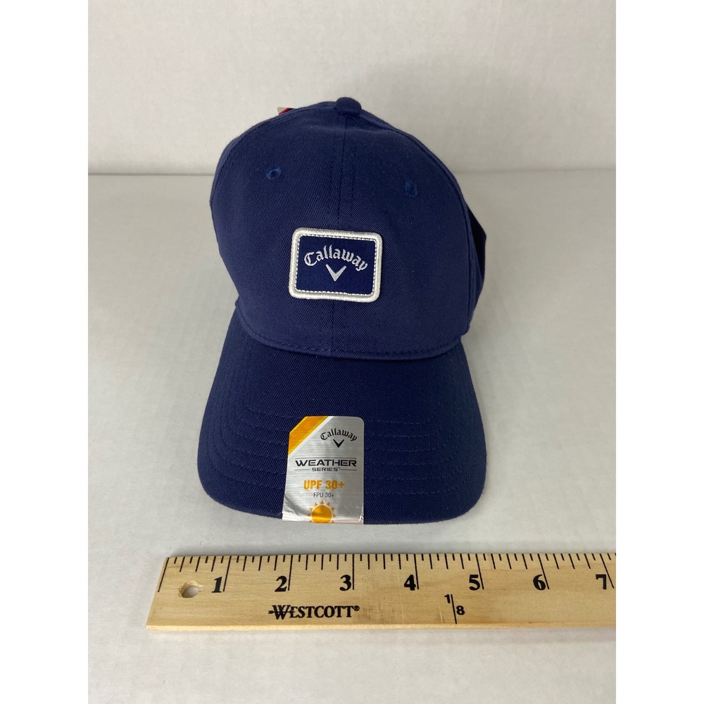 Callaway Weather Series Navy FlexFit Golf Hat S/M UPF 30+ NWT - Picture 4 of 16